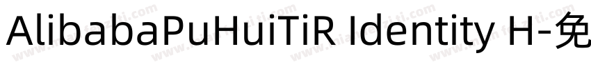 AlibabaPuHuiTiR Identity H字体转换